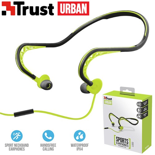 Auricolari Trust Urban Cuffie Sport Archetto Collo Running Microfono Jack  3.5mm | eBay