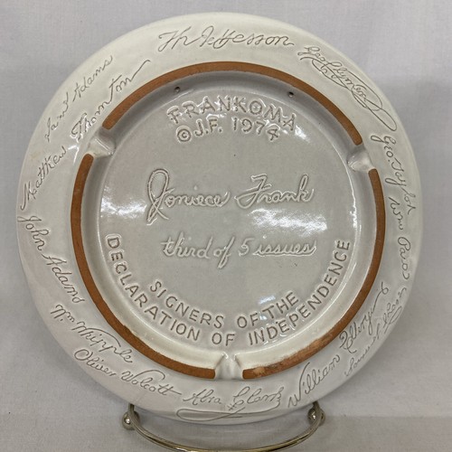 Vintage 1974 Frankoma Bicentennial collector plate USA Battles for Independence - Picture 4 of 4