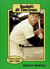 1987 Hygrade All-Time Greats #NNO Mickey Mantle Batting stance logos not visible
