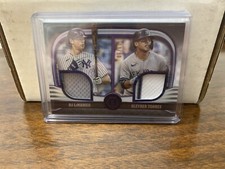 2022 Topps Tribute Dual Relic Patch DJ LeMahieu Gleyber Torres  /50 Yankees
