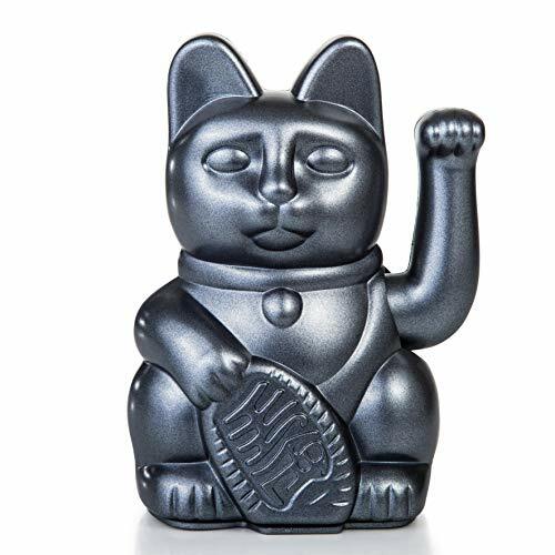 Gatto della fortuna / maneki neko, Plastica, Galaxy Metalic., ca. 15 x 10,5 cm