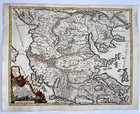 NORTHERN GREECE ALBANIA 1689 GIACOMO DE ROSSI LARGE ANTIQUE MAP 17TH CENTURY
