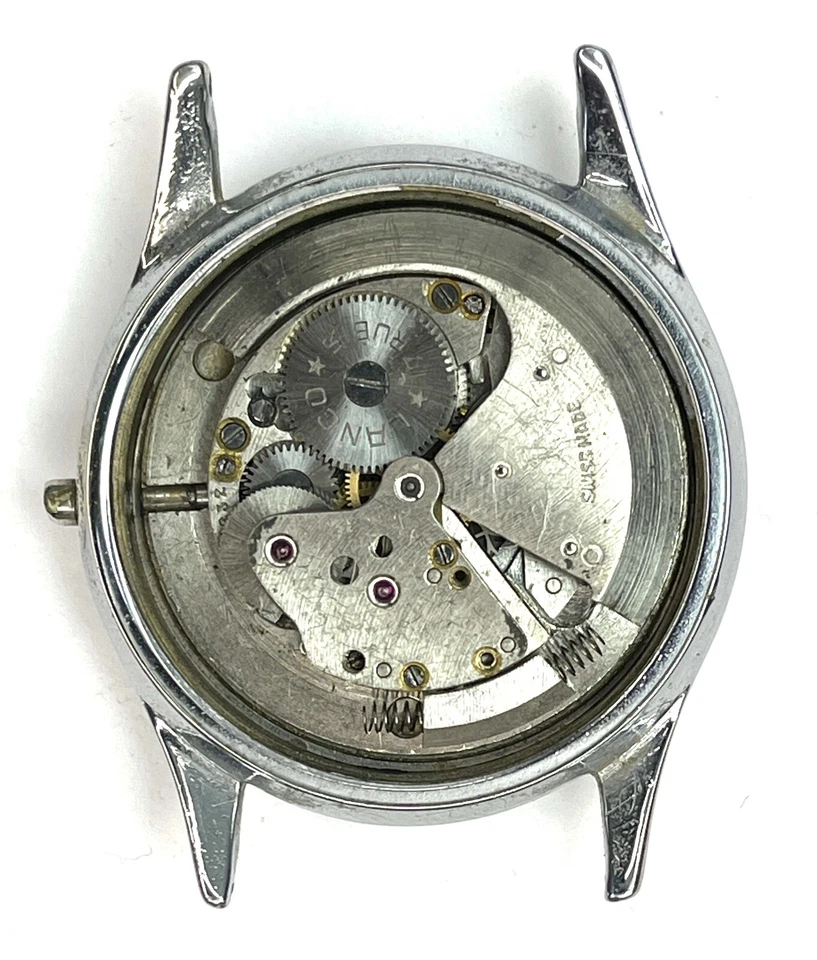 Movimento raro LANCO-MATIC 1232 martelos automáticos eixo volante bom - Imagem 3 de 4