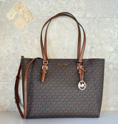 MICHAEL KORS CHARLOTTE LARGE 3 IN 1 TOTE SHOULDER BAG + CLUTCH MK