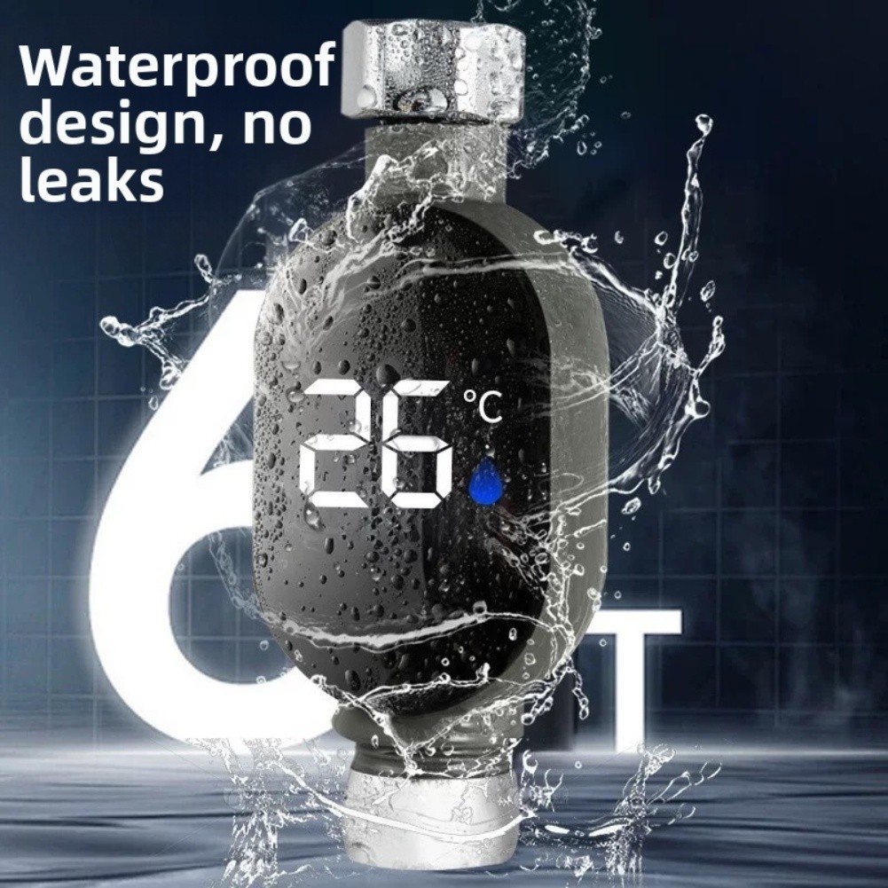 Smart Shower Water Temperature Gauge for Family Safety with Digital Display
