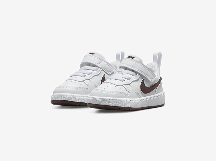 Nike Court Borough Low Recraft Toddler Size 3C Shoes White/Burgundy DV5458-112