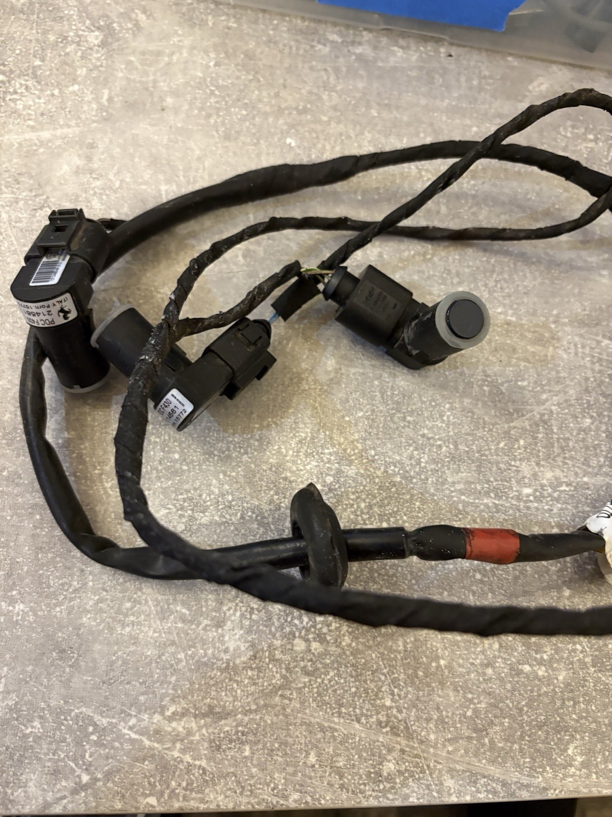 🌀 Maserati Granturismo, Rear Bumper Sensor Wire Harness W/All Sensors # 228552