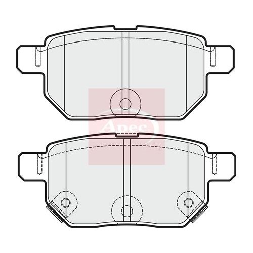 APEC Brake Pad Set, disc brake PAD1734