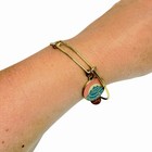 ALEX & ANI Adventure Awaits Gold Tone Enamel Charm Adjustable Designer Bracelet — photo 7