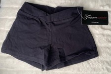 Theatricals Classwear Booty Shorts Dance Cotton Stretch Black New Size Med-child