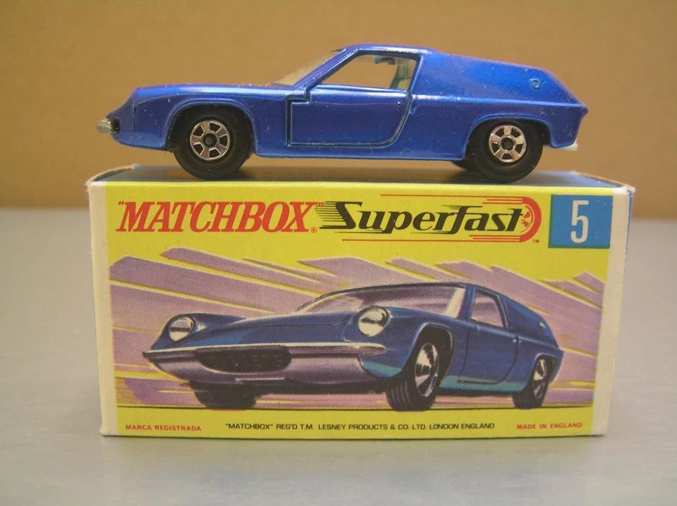 Matchbox Superfast MB5 Lotus Europa made in England Lesney NM+ in Box - Image 4 of 4