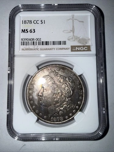 1878-CC Morgan Silver Dollar NGC MS 63