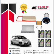 KIT TAGLIANDO 4 FILTRI + 4L LIQUI MOLI 5W30 PER FIAT 500L 1.3 MULTIJET