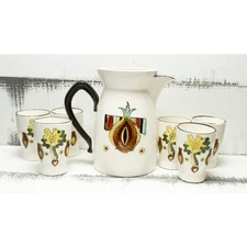 Napco Ceramic Juice Set Breakfast Set - Pitcher and 6 Cups