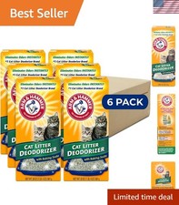 Long-Lasting Cat Litter Deodorizer Double Duty, 20 oz 6 Pack , Safe for Pets