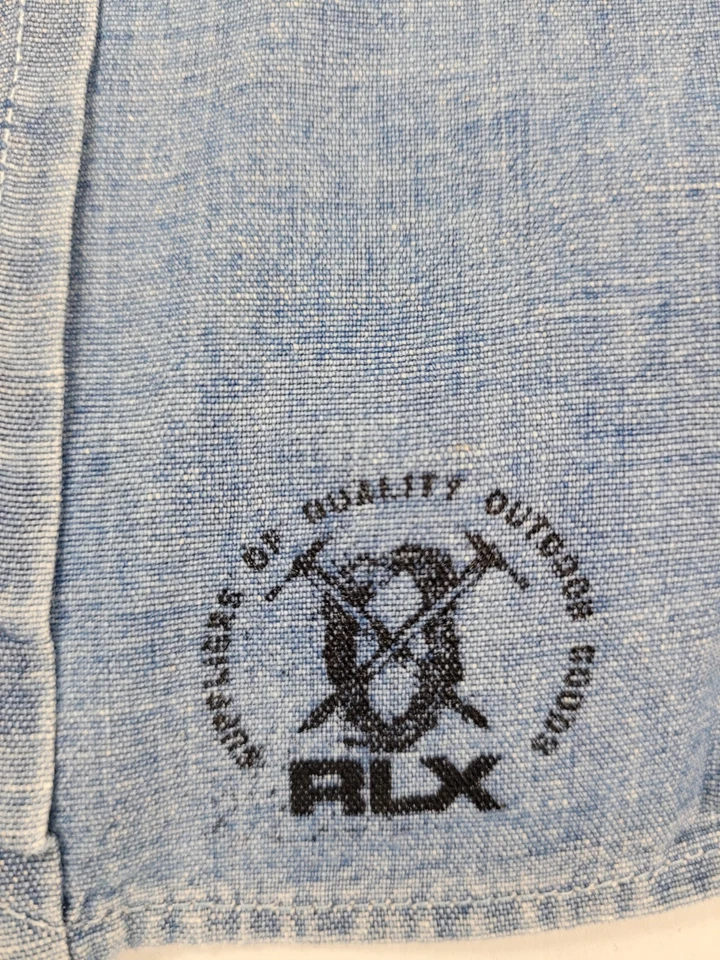 Camisa Ralph Lauren RLX Cambray Botón LS Hombres XL Denim? Alterado por favor leer Foto 2 de 4