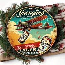 2D Flat - Vintage Americana'S Yuengling Traditional Lager Tin Metal Signs 8X8In