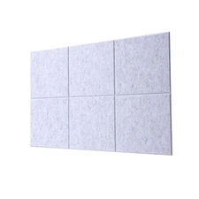 Large Cork Board Alternative - Felt Wall Tiles 6 Pcs Felt Bulletin Board with...