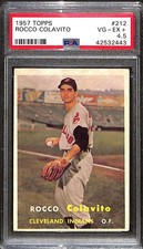 1957 Topps #212 Rocky Colavito RC PSA 4.5 VGEX+ C101917