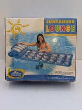 Intex Wet Set 18 Pocket Inflatable Suntanner Lounge 74" x 28" 2002 Model 58894