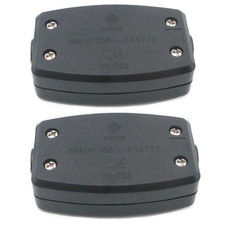 2 Pack 3-Terminal Electrical Junction Box, Flex Connector for Outdoor Lighting,