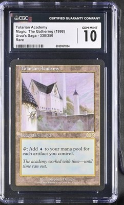 Tolarian Academy Urza's Saga Mtg. CGC 10 Gem Mint! | eBay