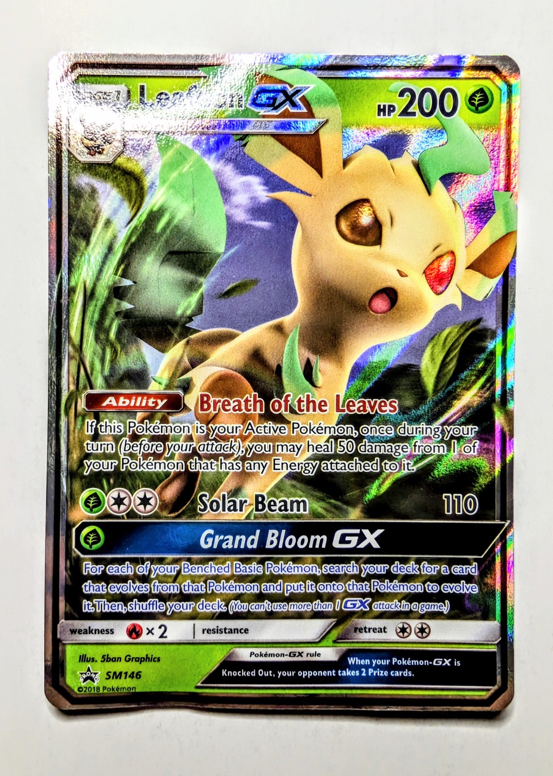 Leafeon GX - SM146 - SM Black Star Promo Pokemon