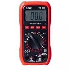 TIS 258 Digital Multimeter Temp Probe High Precision Backlit LCD Tester