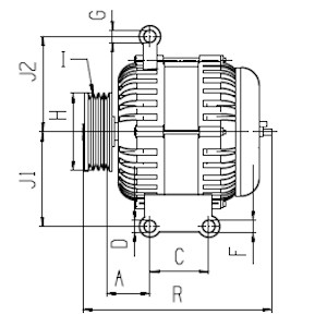 HC-Cargo Lichtmaschine Generator 210 A 14 V für Ford Transit Kasten