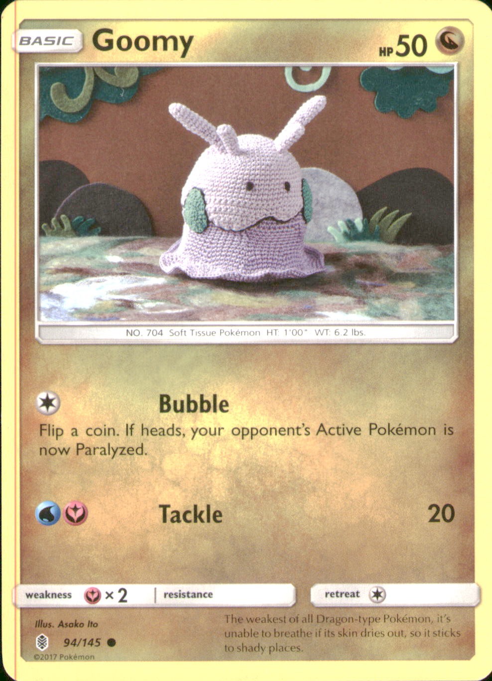 Goomy Common SM - Guardians Rising 94/145 NM