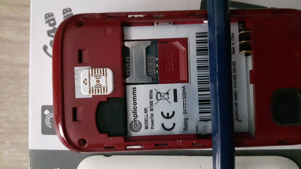 Kamera Senioren Handy Amplicomms M7000 im org.-Look (ohne Simlock) Klapphandy - Bild 4 von 4