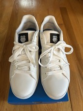 Men  s Sneaker K-Swiss White Leather Size 10 M