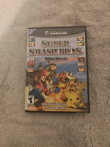 Super Smash Bros Melee (Nintendo GameCube, 2001) CIB with Manual