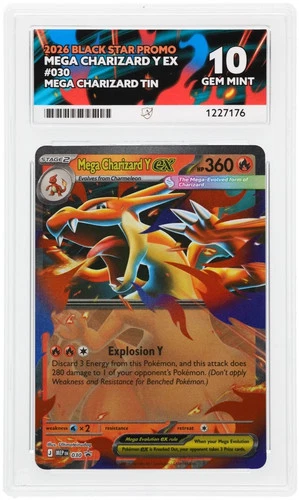 Mega Charizard Y EX 030 ACE Black Star Promo Pokemon ACE 10 Gem Mint