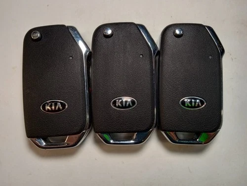 LOT OF 3 OEM KIA FLIP KEY FOB REMOTES SY5SKRGE03 3 BUTTONS