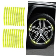 20PCS Reflective Car Wheel Decorative Stripe Stickers, Reflective Car Green