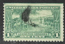 US #617 1925 1c Washington at Cambridge, Deep Green [USA 2]
