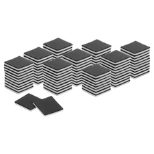 90 Pcs 1 1/2" Square Felt & EVA Furniture Pads, Floor Protectors, Gray+Black