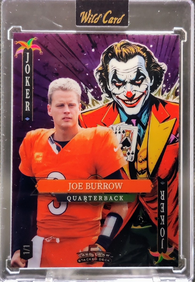 2025 Wild Card 5 Card Draw National Exclusive Joe Burrow 1/1 Joker