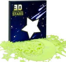 Stocking Stuffers for Kids Star Stickers - Glow in The Dark Fluorescent Color