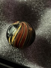Antique German Handmade Indian Swirl Marble