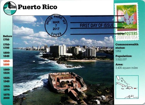 Dr Jim Stamps Maximum Card Peurto Rico Wpa Posters Forever Fdc