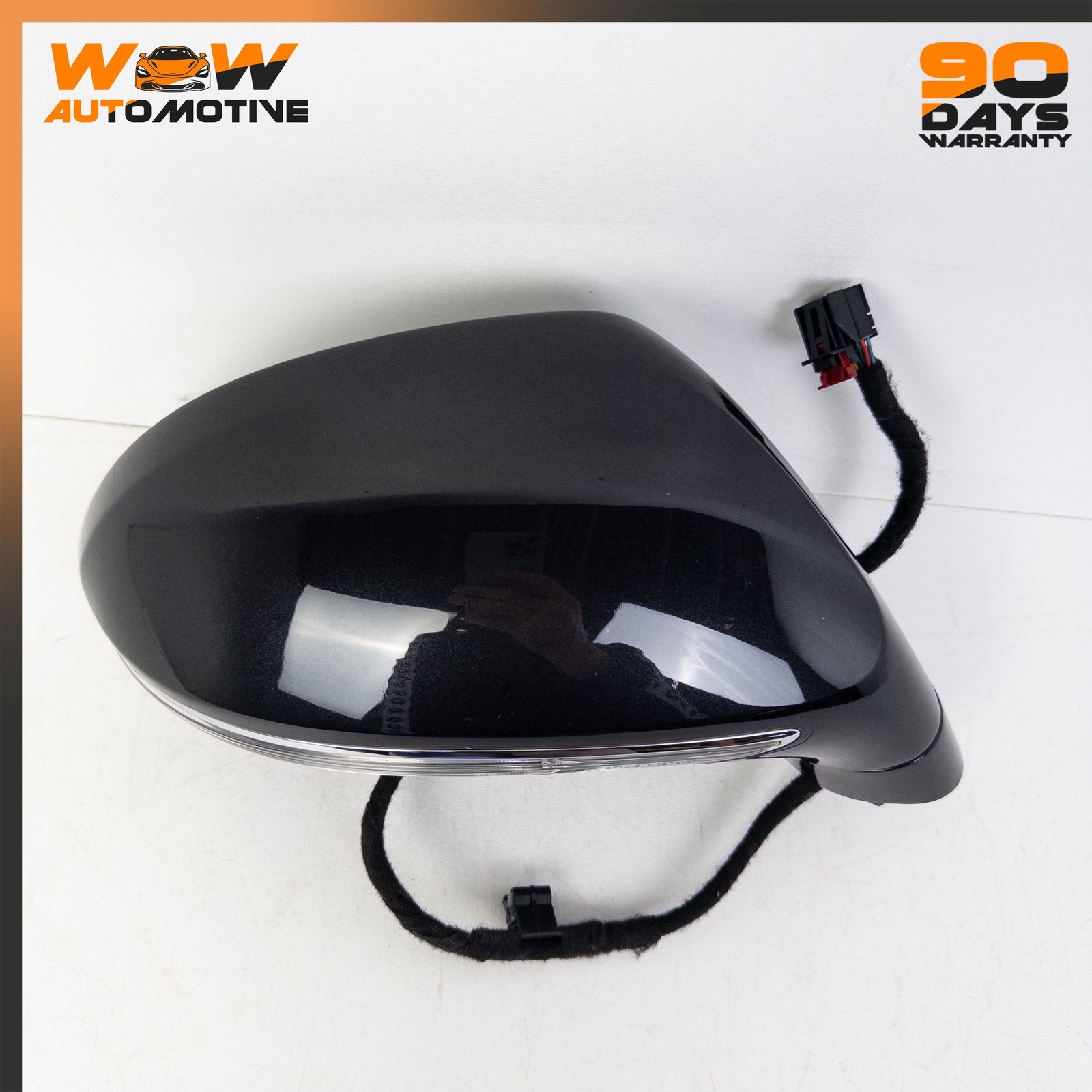 14-19 BENTLEY FLYING SPUR FRONT RIGHT EXTERIOR REAR VIEW DOOR MIRROR BLACK OEM