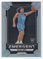 #11 2024-25 Panini Prizm Emergent Silver Dillon Jones Rookie Oklahoma City