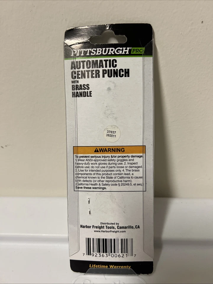 Punzón central automático con mango de latón marca metal para perforación sin martillos punzón Foto 2 de 2