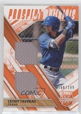 2019 Elite Extra Edition Dual Prospect Materials Orange /199 Leody Taveras s3g