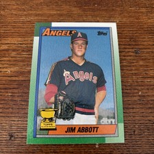 1990 Topps Jim Abbott #675 California Angels