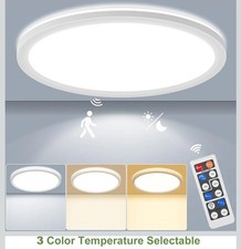 Motion Sensor Ceiling Light Wired, 8.7 Inch 3000K 4000K 5000K Selectable LED ...