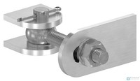 Edelstahl Torband 180° Verstellbar, Gewinde M16, V4A | Steinbacher©