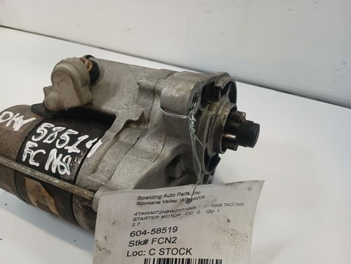 Starter Motor from 1998 Toyota Tacoma 2.7L 12188644 - Picture 2 of 12